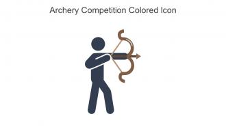 Archery Competition Colored Icon In Powerpoint Pptx Png And Editable Eps Format