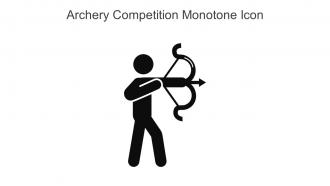 Archery Competition Monotone Icon In Powerpoint Pptx Png And Editable Eps Format