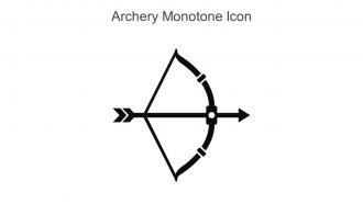 Archery Monotone Icon In Powerpoint Pptx Png And Editable Eps Format