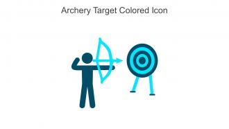 Archery Target Colored Icon In Powerpoint Pptx Png And Editable Eps Format
