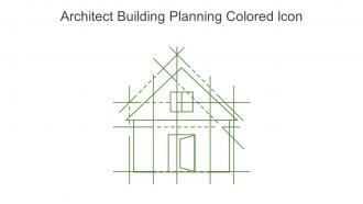 Architect Building Planning Colored Icon In Powerpoint Pptx Png And Editable Eps Format