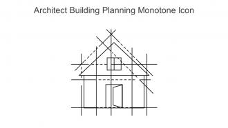 Architect Building Planning Monotone Icon In Powerpoint Pptx Png And Editable Eps Format