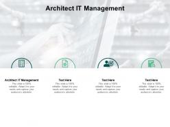 Architect it management ppt powerpoint presentation infographic template example topics cpb