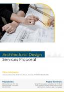 Architectural design services proposal example document report doc pdf ppt