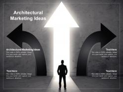 Architectural marketing ideas ppt powerpoint presentation slides maker cpb