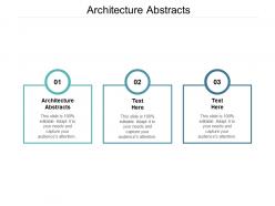 Architecture abstracts ppt powerpoint presentation slides inspiration cpb
