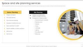 Architecture And Construction Services Firm Space And Site Planning Services
