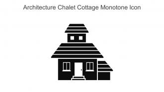 Architecture Chalet Cottage Monotone Icon In Powerpoint Pptx Png And Editable Eps Format