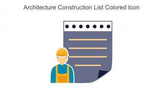 Architecture Construction List Colored Icon In Powerpoint Pptx Png And Editable Eps Format