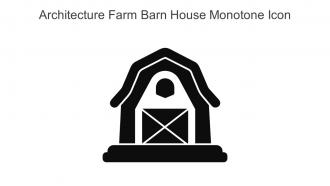 Architecture Farm Barn House Monotone Icon In Powerpoint Pptx Png And Editable Eps Format