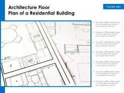 Architecture floor plan of a residential building