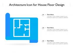 Architecture icon for house floor design