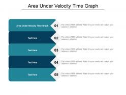 Area under velocity time graph ppt powerpoint presentation portfolio diagrams cpb