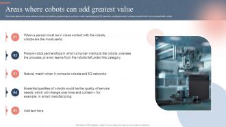 Areas Where Cobots Can Add Greatest Value Ppt Powerpoint Presentation Professional Icons