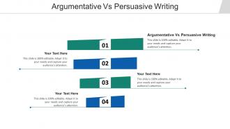 Argumentative vs persuasive writing ppt powerpoint presentation model design templates cpb