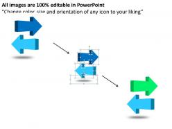 Arguments for and against shown by 3d arrows powerpoint diagram templates graphics 712