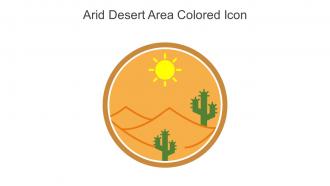 Arid Desert Area Colored Icon In Powerpoint Pptx Png And Editable Eps Format