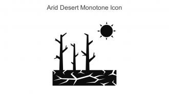 Arid Desert Monotone Icon In Powerpoint Pptx Png And Editable Eps Format