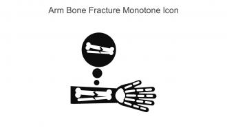 Arm Bone Fracture Monotone Icon In Powerpoint Pptx Png And Editable Eps Format