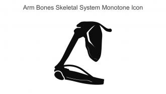 Arm Bones Skeletal System Monotone Icon In Powerpoint Pptx Png And Editable Eps Format