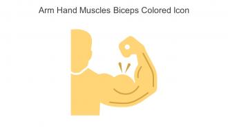Arm Hand Muscles Biceps Colored Icon In Powerpoint Pptx Png And Editable Eps Format