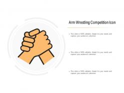 Arm wrestling competition icon