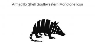 Armadillo Shell Southwestern Monotone Icon In Powerpoint Pptx Png And Editable Eps Format