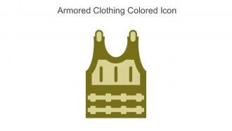 Armored Clothing Colored Icon In Powerpoint Pptx Png And Editable Eps Format
