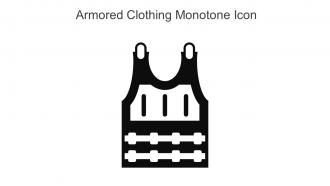 Armored Clothing Monotone Icon In Powerpoint Pptx Png And Editable Eps Format