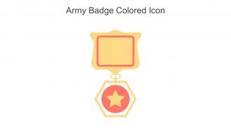 Army Badge Colored Icon In Powerpoint Pptx Png And Editable Eps Format