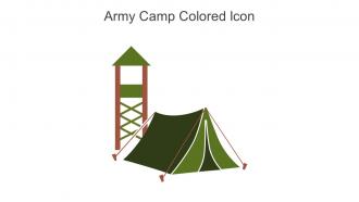 Army Camp Colored Icon In Powerpoint Pptx Png And Editable Eps Format