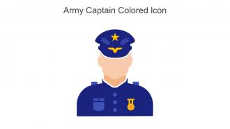 Army Captain Colored Icon In Powerpoint Pptx Png And Editable Eps Format