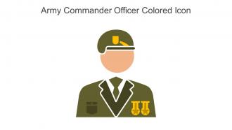 Army Commander Officer Colored Icon In Powerpoint Pptx Png And Editable Eps Format