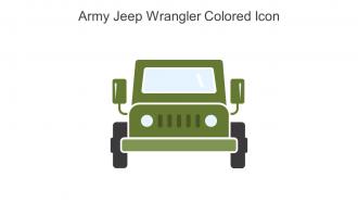 Army Jeep Wrangler Colored Icon In Powerpoint Pptx Png And Editable Eps Format
