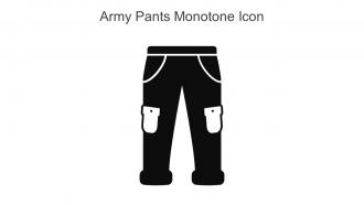 Army Pants Monotone Icon In Powerpoint Pptx Png And Editable Eps Format