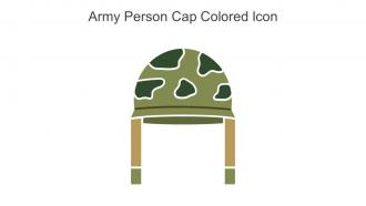 Army Person Cap Colored Icon In Powerpoint Pptx Png And Editable Eps Format