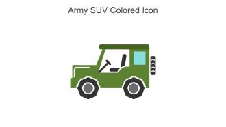 Army SUV Colored Icon In Powerpoint Pptx Png And Editable Eps Format