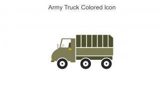 Army Truck Colored Icon In Powerpoint Pptx Png And Editable Eps Format