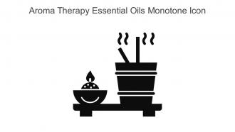 Aroma Therapy Essential Oils Monotone Icon In Powerpoint Pptx Png And Editable Eps Format