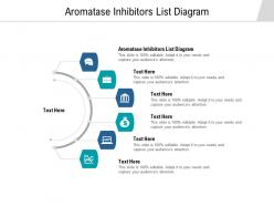 Aromatase inhibitors list diagram ppt powerpoint presentation icon samples cpb