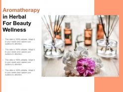 Aromatherapy in herbal for beauty wellness