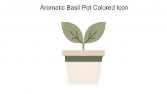Aromatic Basil Pot Colored Icon In Powerpoint Pptx Png And Editable Eps Format