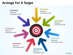 Arrange for a target