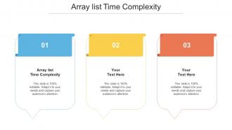 Array List Time Complexity Ppt Powerpoint Presentation Infographics Tips Cpb