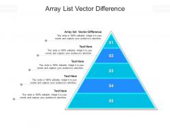 Array list vector difference ppt powerpoint presentation tips cpb