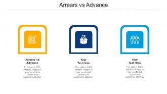 Arrears vs advance ppt powerpoint presentation summary slides cpb