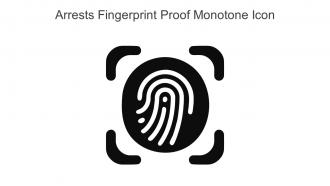 Arrests Fingerprint Proof Monotone Icon In Powerpoint Pptx Png And Editable Eps Format