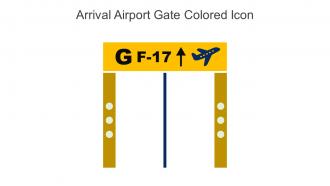 Arrival Airport Gate Colored Icon In Powerpoint Pptx Png And Editable Eps Format