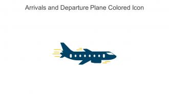 Arrivals And Departure Plane Colored Icon In Powerpoint Pptx Png And Editable Eps Format