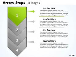 Arrow 4 steps diagram 8